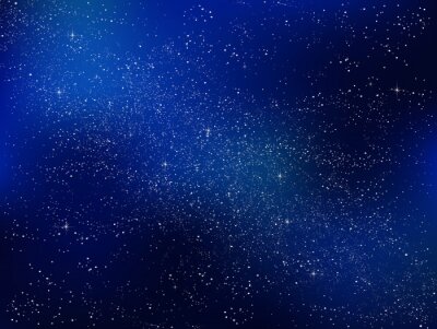 Marineblauwe lucht met sterren