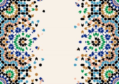 Sticker Marokko desintegratie sjabloon.