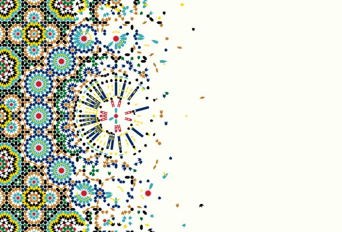 Sticker Marokko desintegratie sjabloon