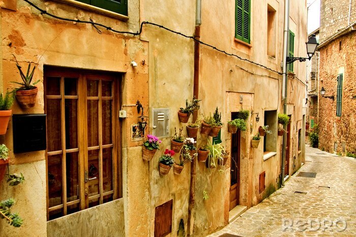 Sticker mediterraan dorp