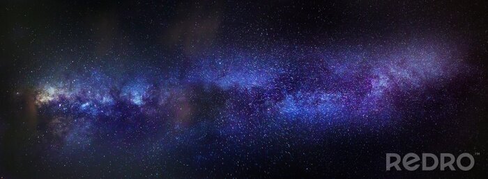 Sticker Melkwegstelsel in paarse tinten