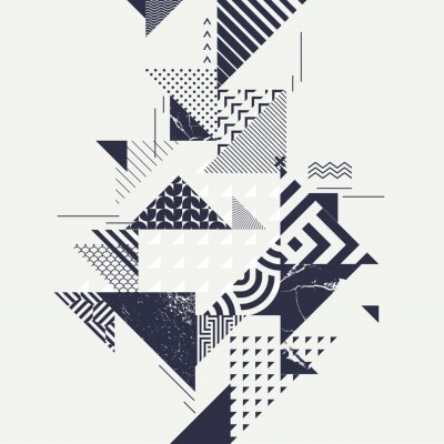 Minimalisme met geometrische patronen