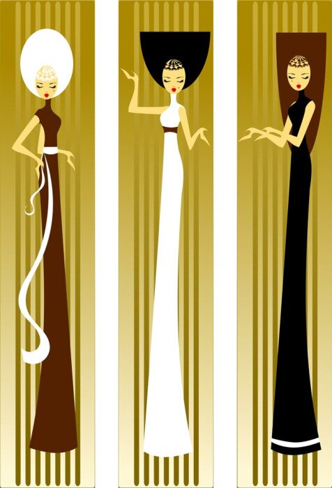 Sticker modelkai trzy