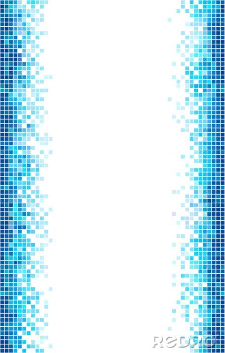 Sticker Modern mozaïek samengesteld uit pixels