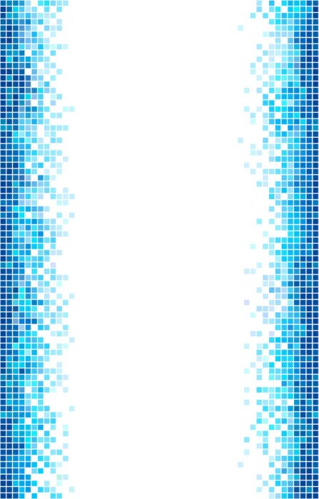 Sticker Modern mozaïek samengesteld uit pixels