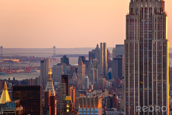 Sticker Moderne architectuur in Manhattan