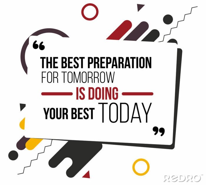 Sticker Moderne graphics met een motiverende inscriptie