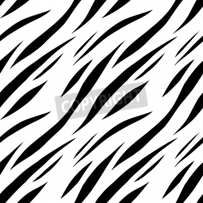 Sticker Monochroom tijgerprint