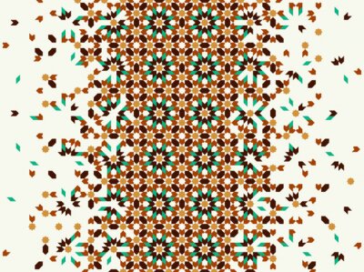 Sticker Morocco disintegration template