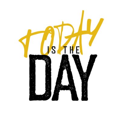 Motiverende gouden inscriptie