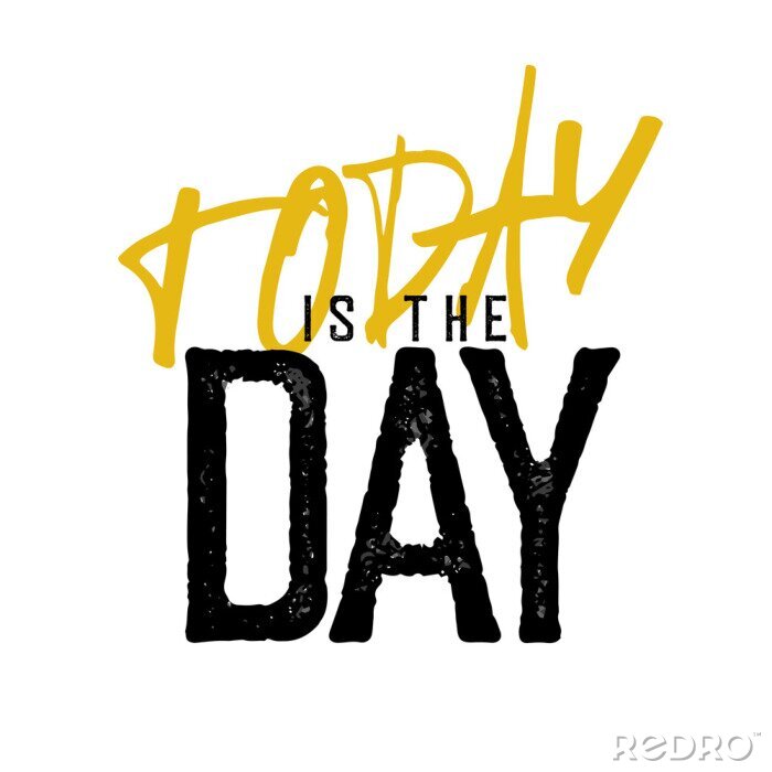 Sticker Motiverende gouden inscriptie