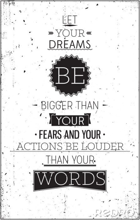 Sticker Motiverende muurcitaat