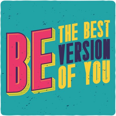 Sticker Motiverende poster. Inspirerende citaat ontwerp.