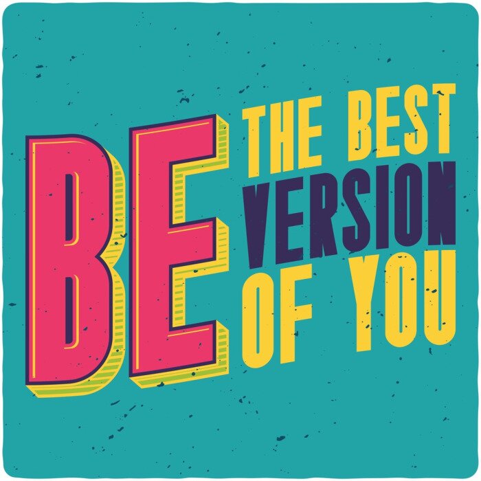 Sticker Motiverende poster. Inspirerende citaat ontwerp.