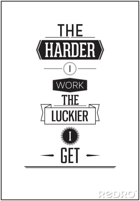 Sticker Motiverende woorden over hard werken