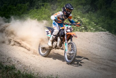 moto kruis als in azione