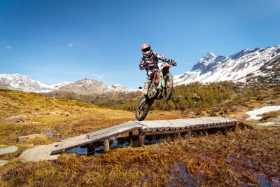 motocross in alta montagna