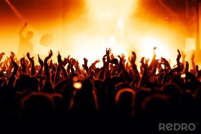 Sticker Muziek en dans op het concert