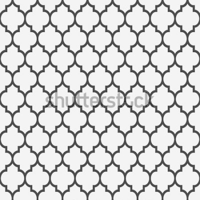 Sticker Naadloos patroon in islamitische stijl. Vector achtergrond