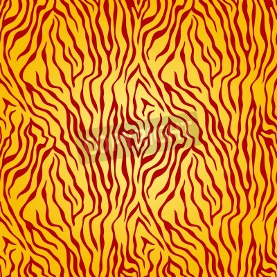 Sticker Naadloos tijger detail