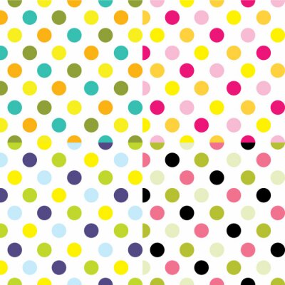 Sticker Naadloze, polka dot Pattern geschikt voor het verpakken, behang achtergrond. EPS 10 & HI-RES JPG inbegrepen
