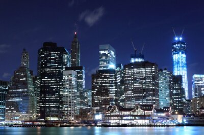 Nacht boven Manhattan