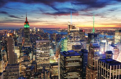 New York City zonsondergang