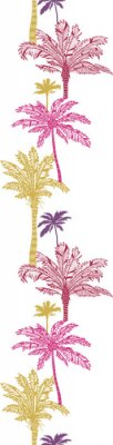 Sticker Ornament met palmbomen