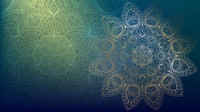 Sticker Ornamenten op de mandala