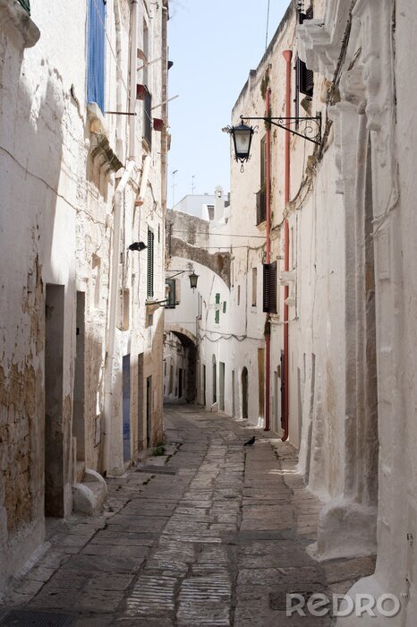 Sticker Ostuni (Brindisi, Italië) - Oude stad