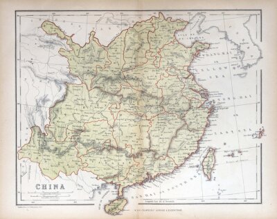 Oude kaart van China