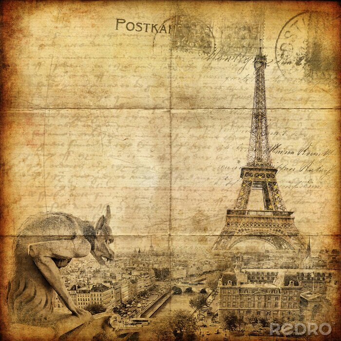 Sticker Oude retro brief