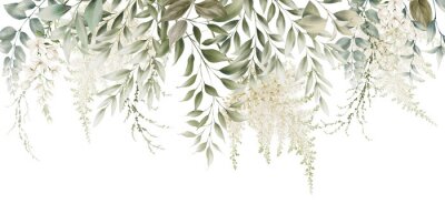 Sticker Overhangend grasgroen