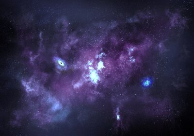 Fotobehang Paarse ruimte