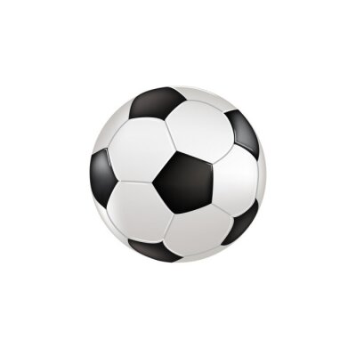 Sticker Pallone con sfondo bianco