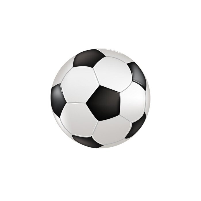 Sticker Pallone con sfondo bianco