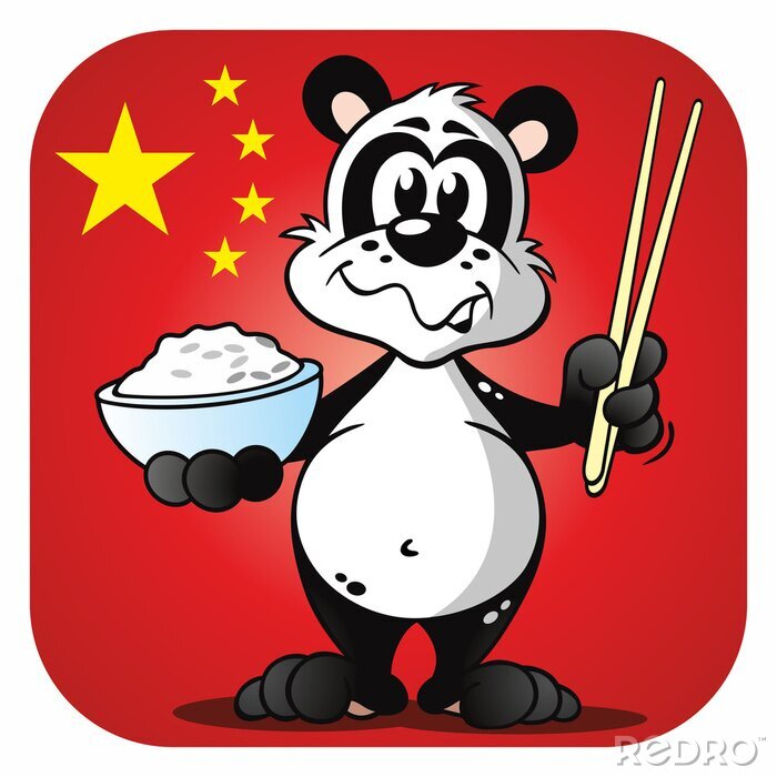 Sticker Panda Chinese Food