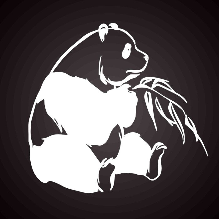 Sticker Panda tatouage