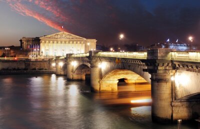 Panorama van Parijs bij nacht