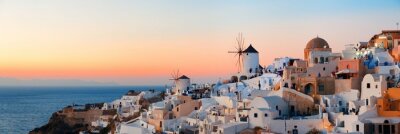 Panorama van Santorini