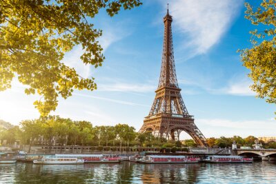 Parijs Eiffeltoren gezien vanaf de Seine