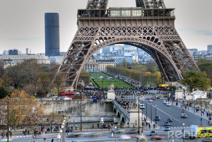 Sticker Parijs in de winter