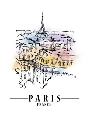 Parijs vector illustratie.