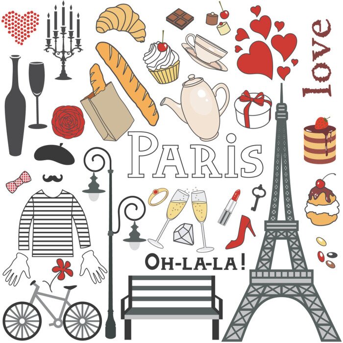Sticker paris set