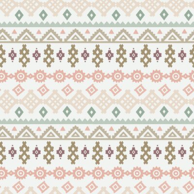 Sticker Pastel boho patroon