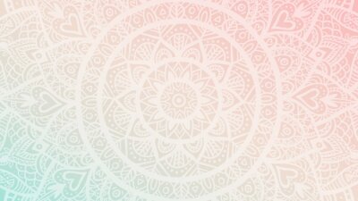 Sticker Pastel Mandala patroon