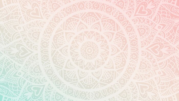 Sticker Pastel Mandala patroon