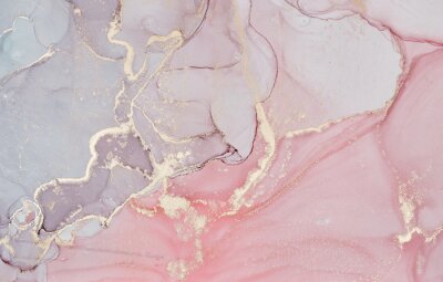 Fotobehang Pastelkleuren abstracte compositie