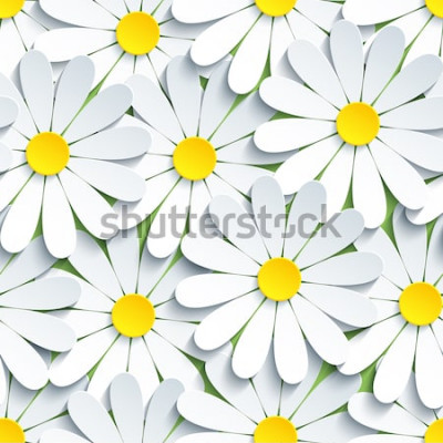 Sticker patroon met grote bloemen