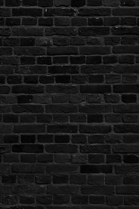 Sticker Patroon met zwarte baksteen